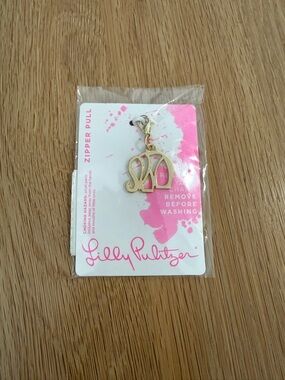 Lilly Pulitzer Elephant Zipper Charm